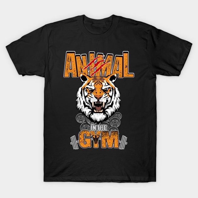 Animal in the Gym T-Shirt by The Printee Co